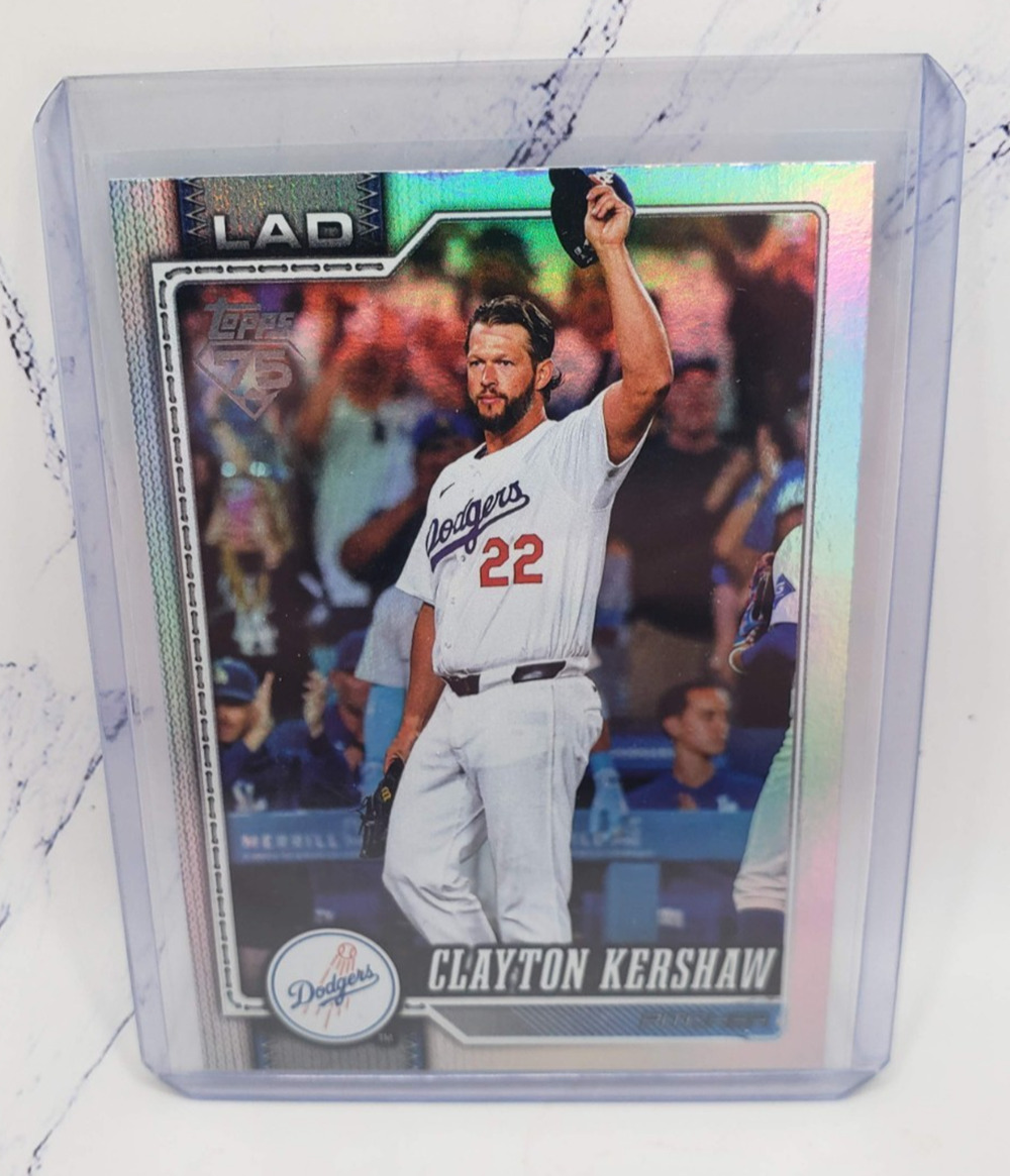 2026 Topps #22 Clayton Kershaw Rainbow Foil Los Angeles Dodgers